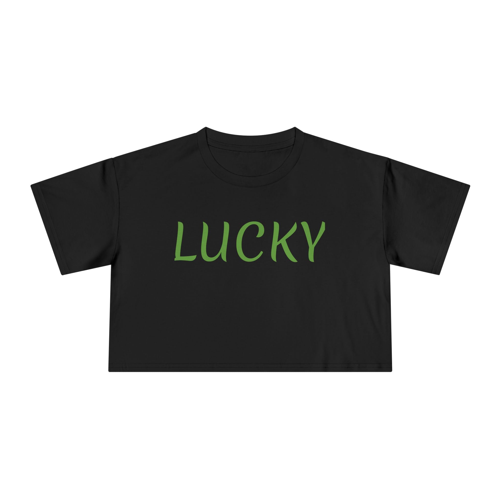 Lucky Crop Tee — Women's Casual St. Patrick's Day Top