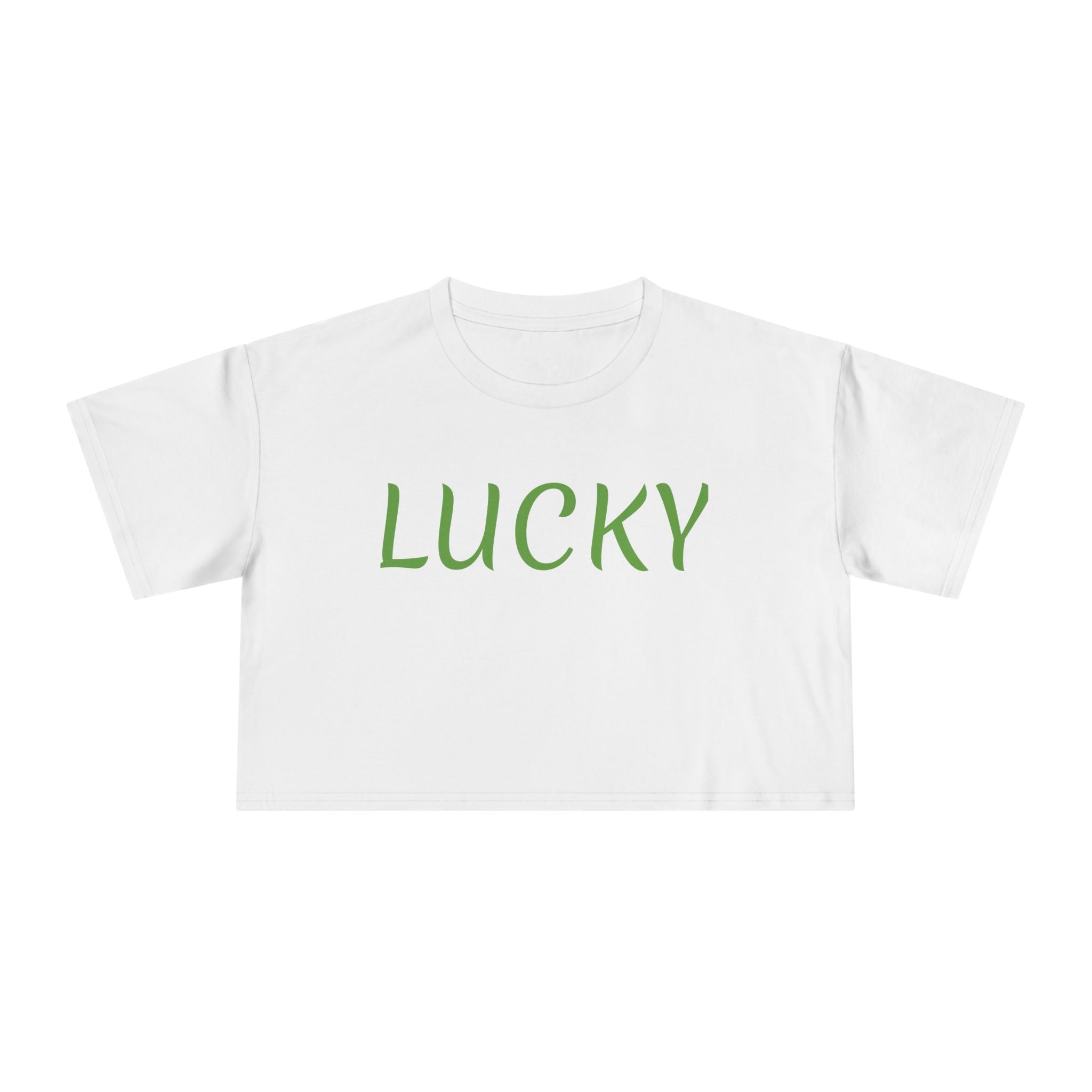 Lucky Crop Tee — Women's Casual St. Patrick's Day Top